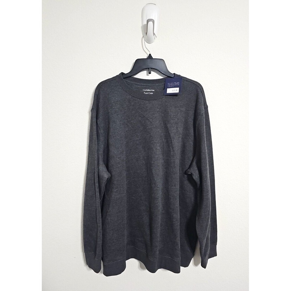 Croft & Barrow Easy Care Men's Sweater Crewneck  Size 2XL Color Gray  NWT